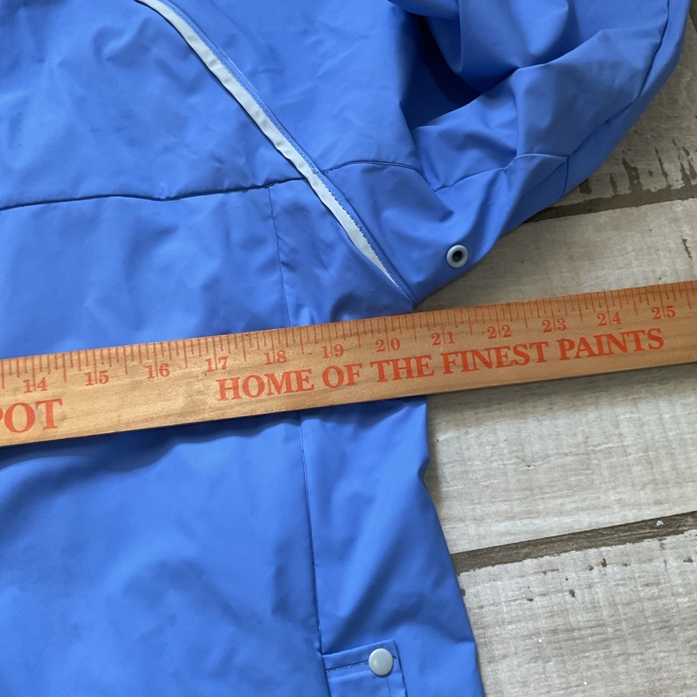 Cabela's Women's Hooded Rain Jacket Sz S Blue Periwinkle - Picture 2 of 8